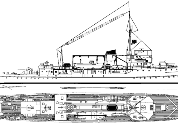 Корабль DKM M-Boot 35 [Patrol Boat] - чертежи, габариты, рисунки